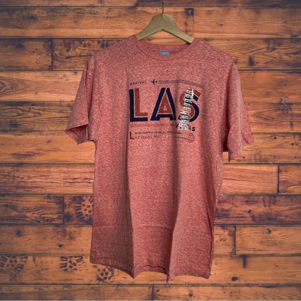 5 for $25🔥Pacific Las Vegas Red Short Sleeve‎ T-Shirt Large- New